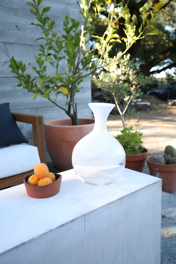 Exclusive White Glass Decanter