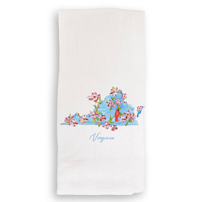 Floral Virginia: Dishtowel / Remove Words / -