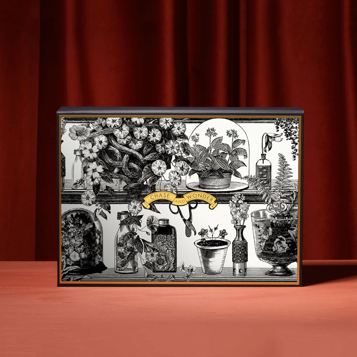 For Gardeners - The Botanist's Gift Set gift set, contents displayed alongside the luxury gift box