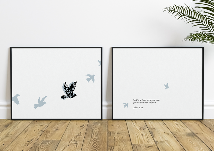 FREE INDEED - JOHN 8:36 (Digital Print Pack)