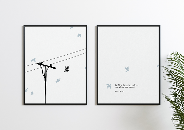 FREE INDEED - JOHN 8:36 (Digital Print Pack)