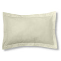 Funda de cojín 50-50 crema cojín 50x75 con pestaña