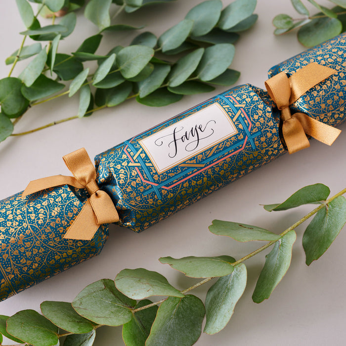 "Golden Ivy" Place Name Luxury Christmas Crackers luxury Christmas crackers by Chase and Wonder, hand-rolled in Cheshire