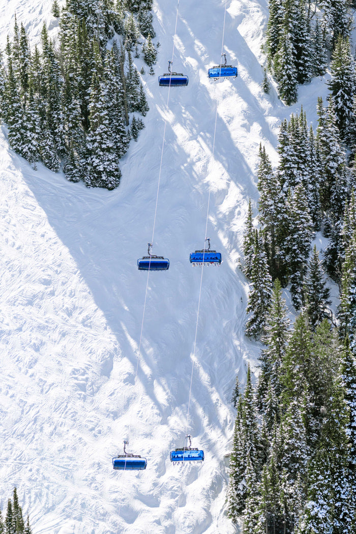 Gray Malin- Madison 8 Chairlift, Big Sky, Montana