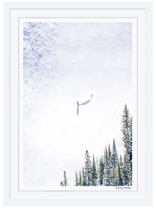 Gray Malin- Runaway Skier, Big Sky, Montana