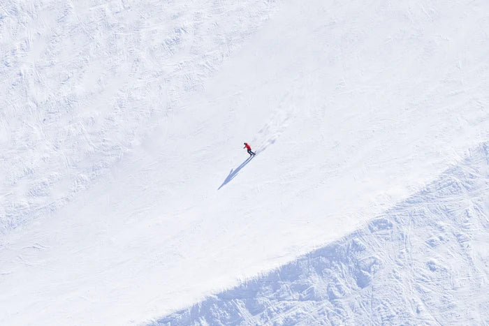Gray Malin- The Skier, Lone Mountain, Big Sky, Montana