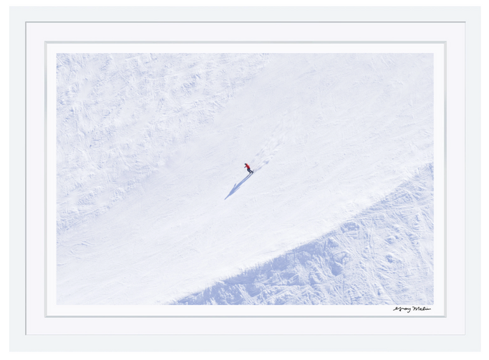 Gray Malin- The Skier, Lone Mountain, Big Sky, Montana