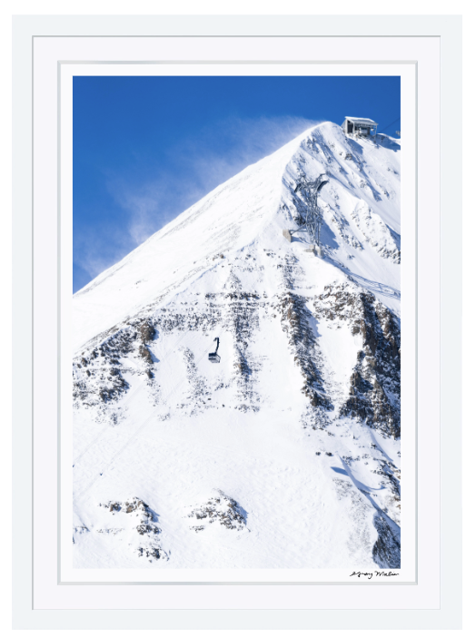 Gray Malin- Top of Lone Mountain Vertical, Big Sky, Montana
