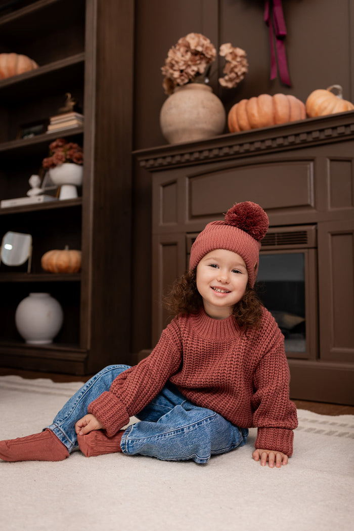 Knee High Socks in Ember