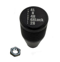 Knob, Billet Aluminum, NP242J, Black, For Cable Shifter P/N KBNPBKCS71620-8