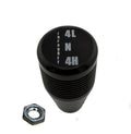 Knob, Billet Aluminum, NP249J, Black, For Cable Shifter P/N KBNPBKCS71620-5