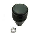Knob, Billet Aluminum Transmission Shifter, Black, Blank P/N KBBKBLTTBK 38-24