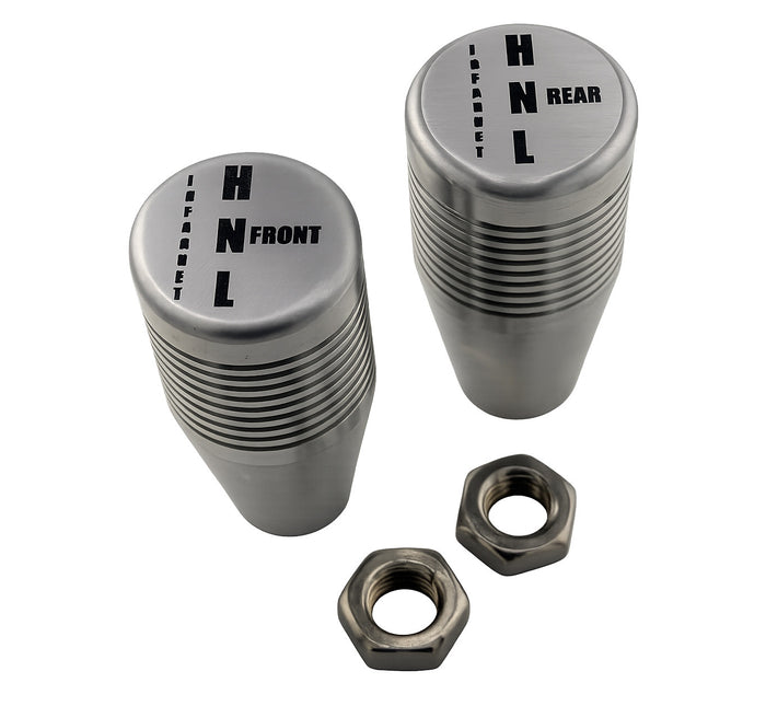 Knobs, Billet Aluminum Twin-stick Shifter flipped pattern for cable shifters