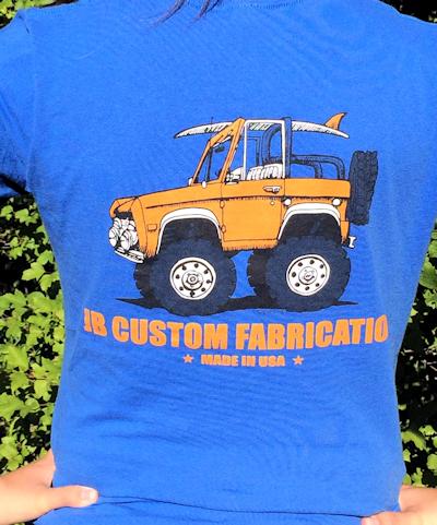 Lady's V-neck Tee Orange Bronco
