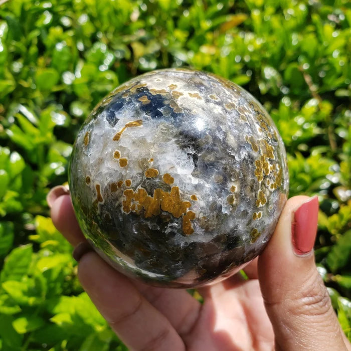 large ocean jasper sphere