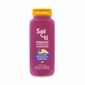 Sol-ti Lavender Magnesium SuperAde glass bottle with a transparent front label, in light background.