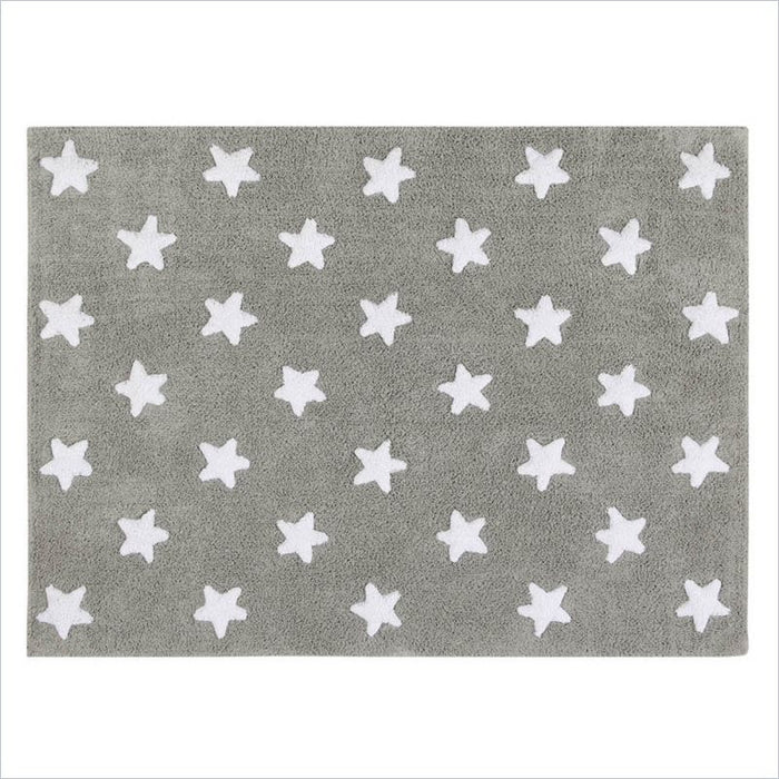 Lorena Canals Washable Rugs Grey Stars White