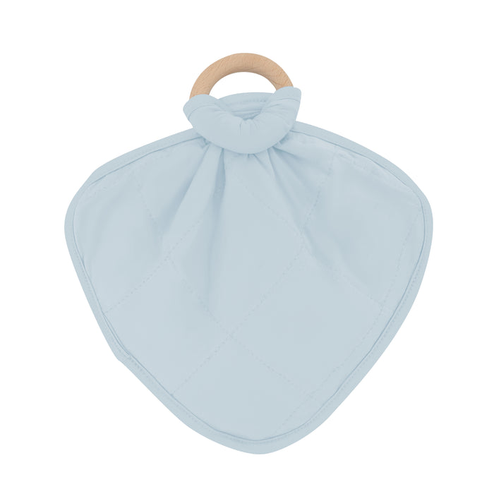 Flipped over Lovey in Fog with Removable Teething Ring