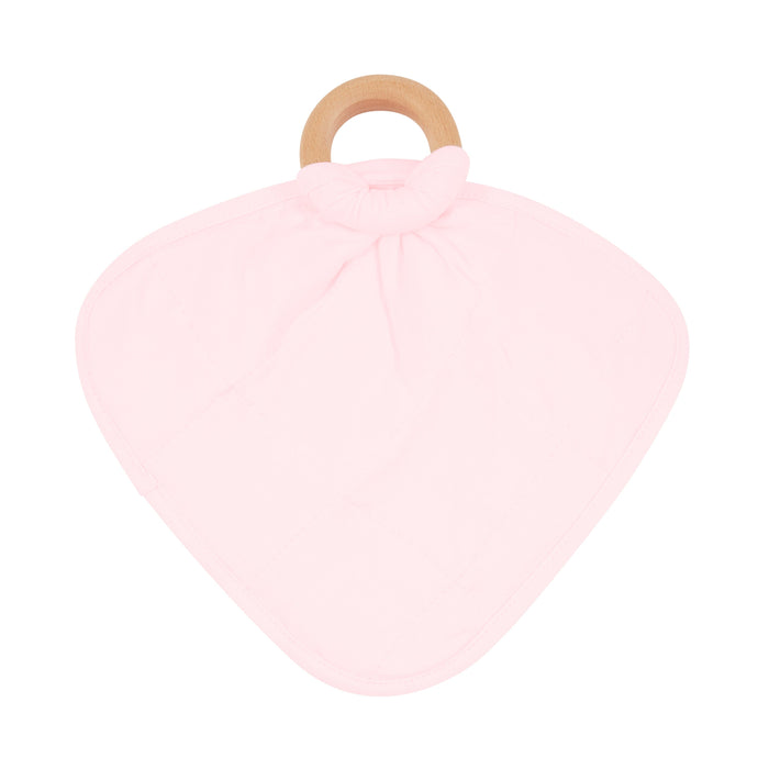 Kyte Baby Breathable bamboo Sakura Lovey with Removable Wooden Teething Ring