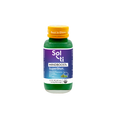 Sol-ti MINDBOOST+ SuperShot Glass Bottle with gradiant purple, blue front label, in light background