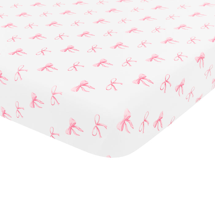 Kyte Bay's Mini Crib Sheet in Bow