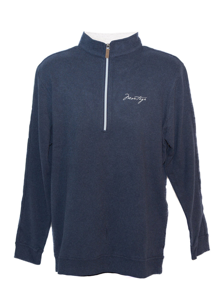 Navy Burnside 1/4 Zip Pullover