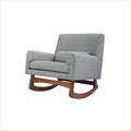 Nurseryworks Sleepytime Walnut Legs Rocker Limited Edition Wood Cut in Grey and Natural