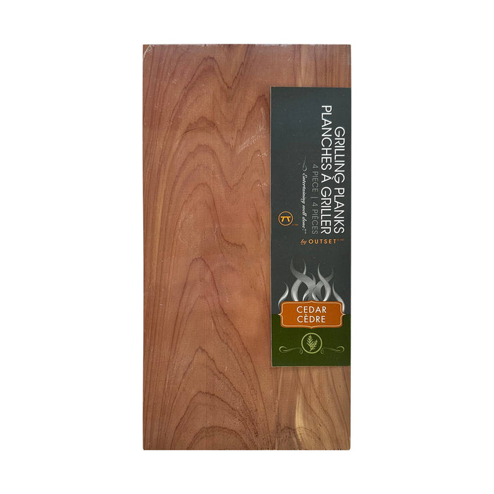 Outset Cedar Grilling Planks, Set of 4, 5” x 11” x 0.25"