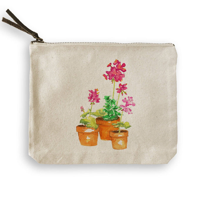 Pink Geranium: Dishtowel / -