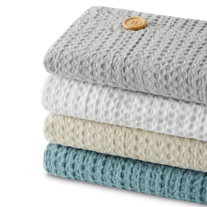 Plaid de algodón Banús blanco, variedad de colores
