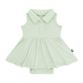 Product photo of the Polo Bodysuit Dress in Basil