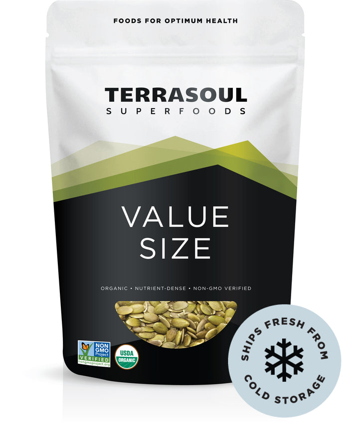 Pumpkin Seeds (Dry Roasted, Salted, Organic)