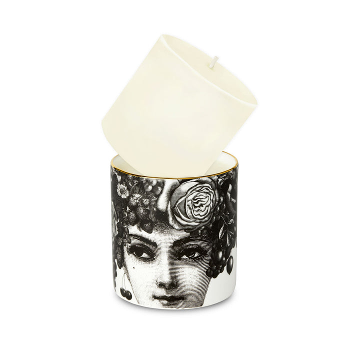 Refill for The Autumn Rose Ceramic Candle by Chase and Wonder, fine china with 22ct gold