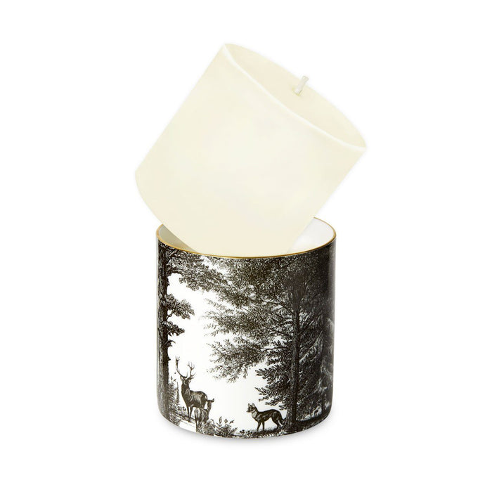 Refill for The Enchanted Forest Ceramic Candle by Chase and Wonder, fine china with 22ct gold
