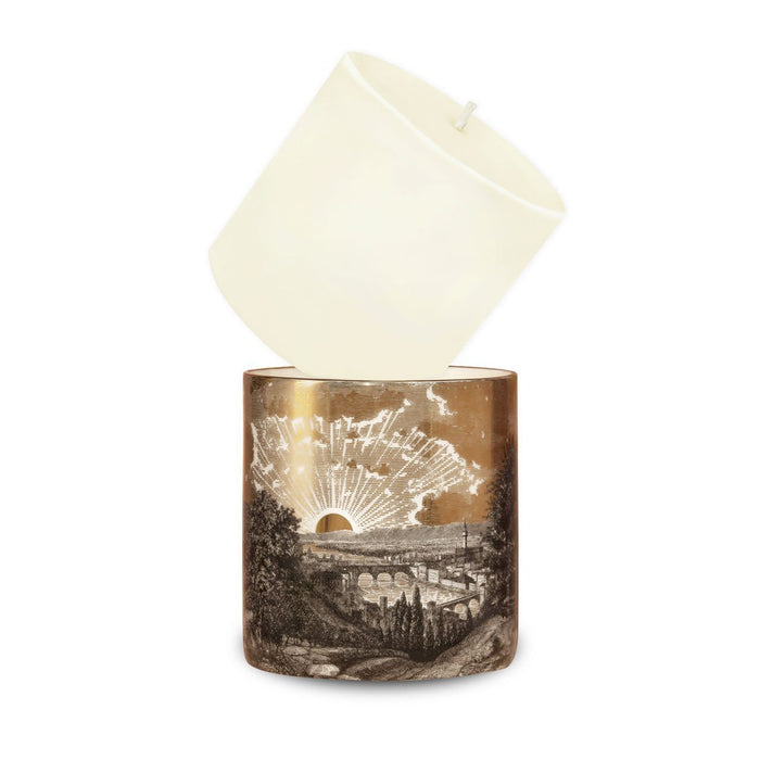 Refill for The Tuscan Sunset Ceramic Candle by Chase and Wonder, fine china with 22ct gold