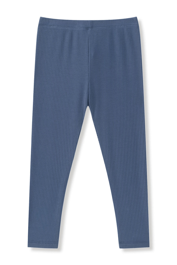Ribbed Leggings in Oxford on a white background
