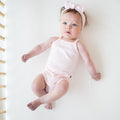 Kyte Baby Ribbed Spaghetti Strap Bodysuit Ribbed Spaghetti Strap Bodysuit in Sakura