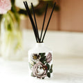 Rosa Ceramic Reed Diffuser by Chase and Wonder, fine china with 22ct gold