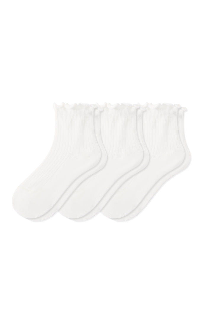 Ruffle Socks Combo 3-Pack in Cloud