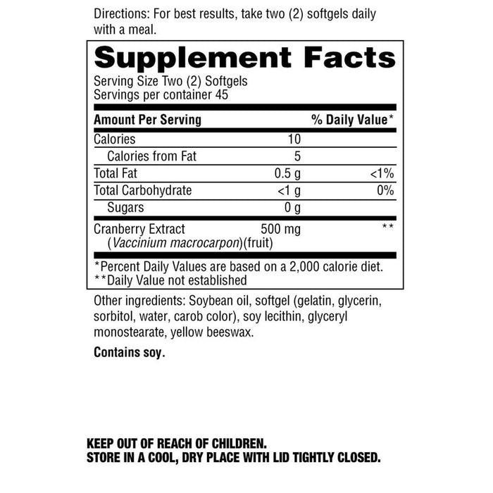 Schiff: Cranberry Extract, 90 Softgels
