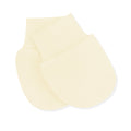 Product photo of the Scratch Mitten in Chamomile with one on top of the other