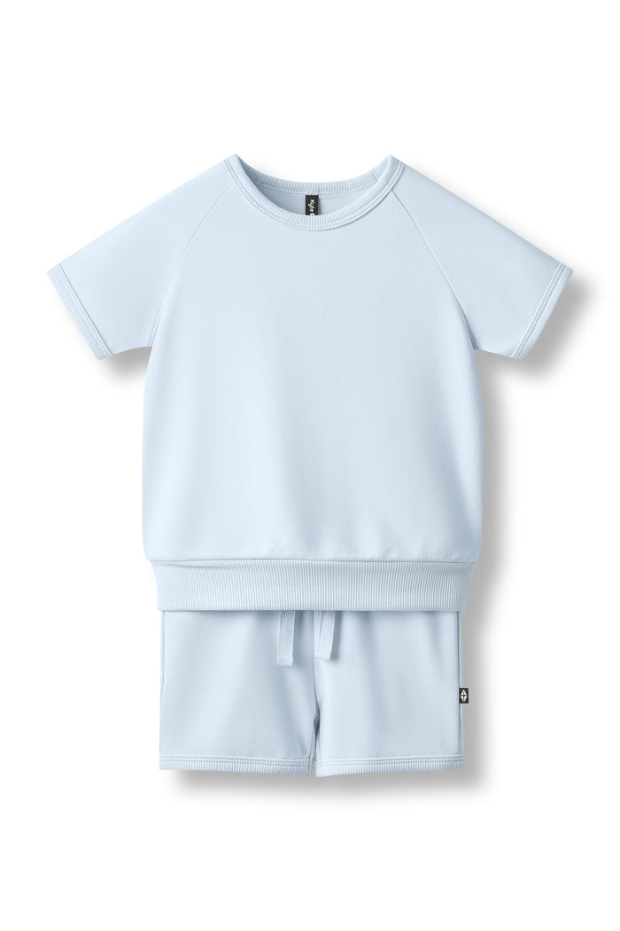 Product photo of the Short Sleeve Jogger Set in Breeze