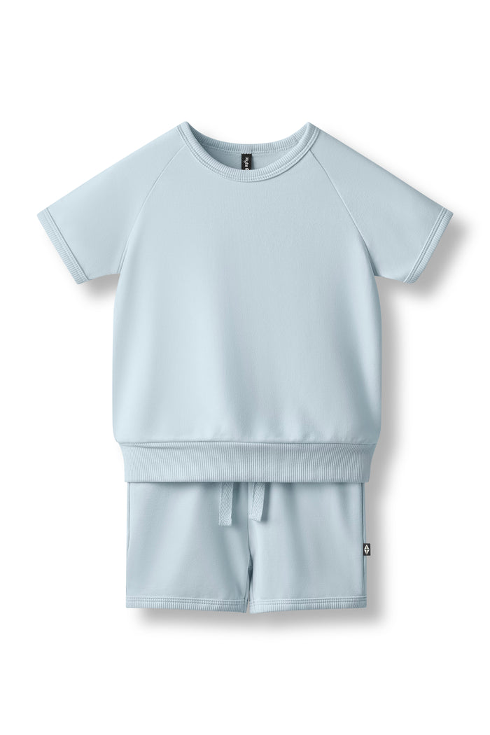Product photo of the Short Sleeve Jogger Set in Fog