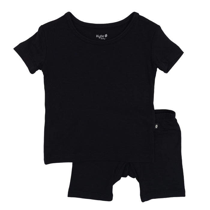 Short Sleeve Toddler Pajamas in Midnight