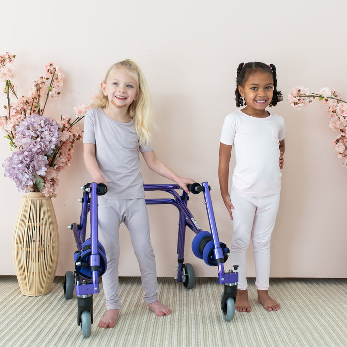 Children wearing Kyte Baby short sleeve kids pajamas with pants