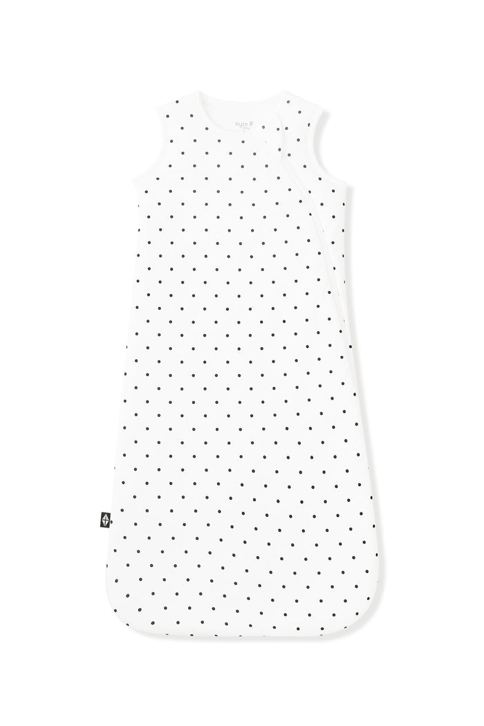 Sleep Bag with Midnight Polka Dot print on white background