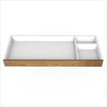 Spot On Square 45" Wide Changing Tray in White/Walnut