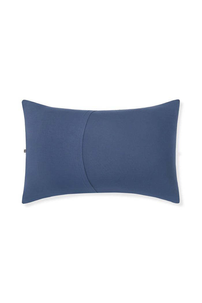 Back Side Standard Pillowcase in Oxford on a white background