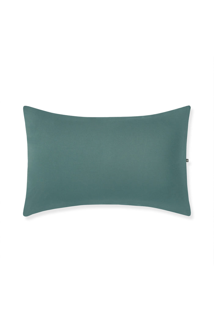 Front Side Standard Pillowcase in Pine on a white background