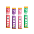 Four Sol-ti SuperStix packets in Strawberry, Blueberry, Dragon Fruit & Chlorophyll